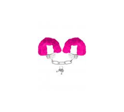  Neon Furry Cuffs Pink 